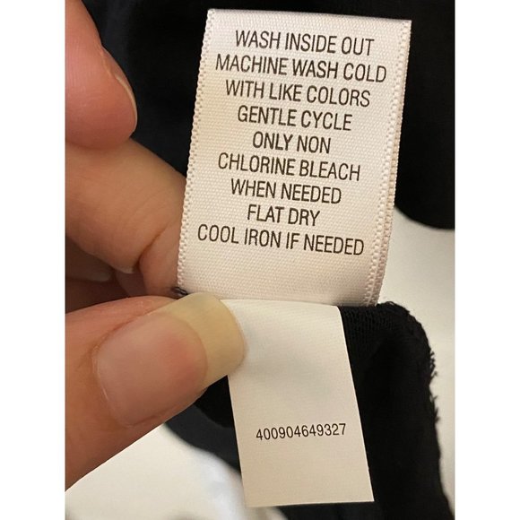 New Simply Vera Vera Wang Black Tshirt with‎ chiffon sleeves Sz S - Picture 4 of 9